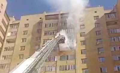 В Астане потушен пожар на 9 этаже: огонь не успел распространиться