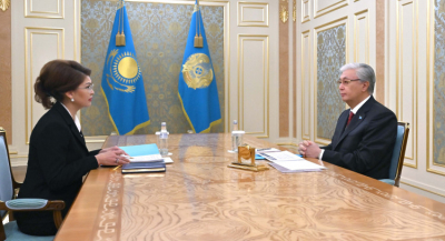 Глава государства принял зампремьера - министра культуры и информации Аиду Балаеву