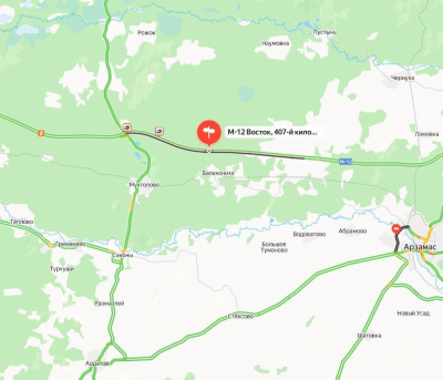 На трассе М-12 &laquo;Восток&raquo; ограничено движение в сторону Казани