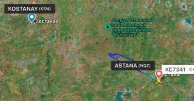 Борт FlyArystan рейса Астана – Костанай развернулся на полпути