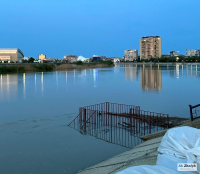 Оперативная сводка по уровню воды в Урале в Атырауской области