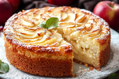 Натираю яблоки, заливаю молоком &mdash; быстрый яблочный пирог готов. Не шарлотка, вкуснее и нежнее