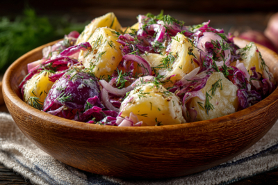 Вместо ужина в Великий пост готовлю картофельный салат &laquo;Крестьянский&raquo;: вкуснота с кислой капустой