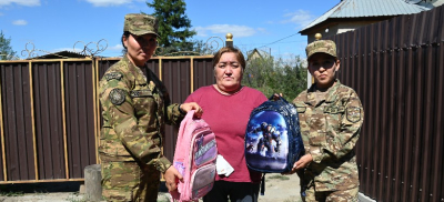 В Абайском гарнизоне оказали помощь учащимся в рамках республиканской акции &quot;Дорога в школу&quot;