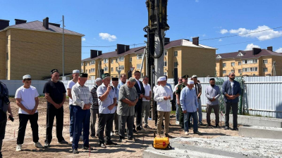 В Пестречинском районе заложили фундамент мечети в честь участников боевых действий