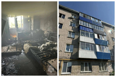 В Бугульме пожарные спасли из задымленной квартиры троих детей и двух взрослых