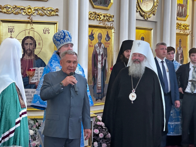 Минниханов - патриарху Кириллу: «Каждое ваше пребывание — историческое событие»
